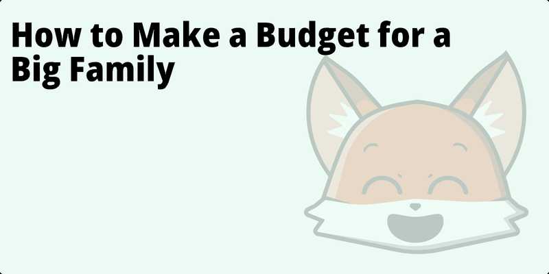 How to Make a Budget for a Big Family hero